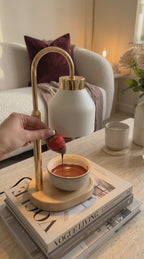 Lampe Chauffe-Bougie Dorée Matifiée  Nay Shop