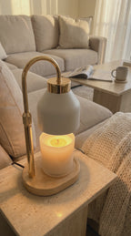 Lampe Chauffe-Bougie Dorée Matifiée  Nay Shop
