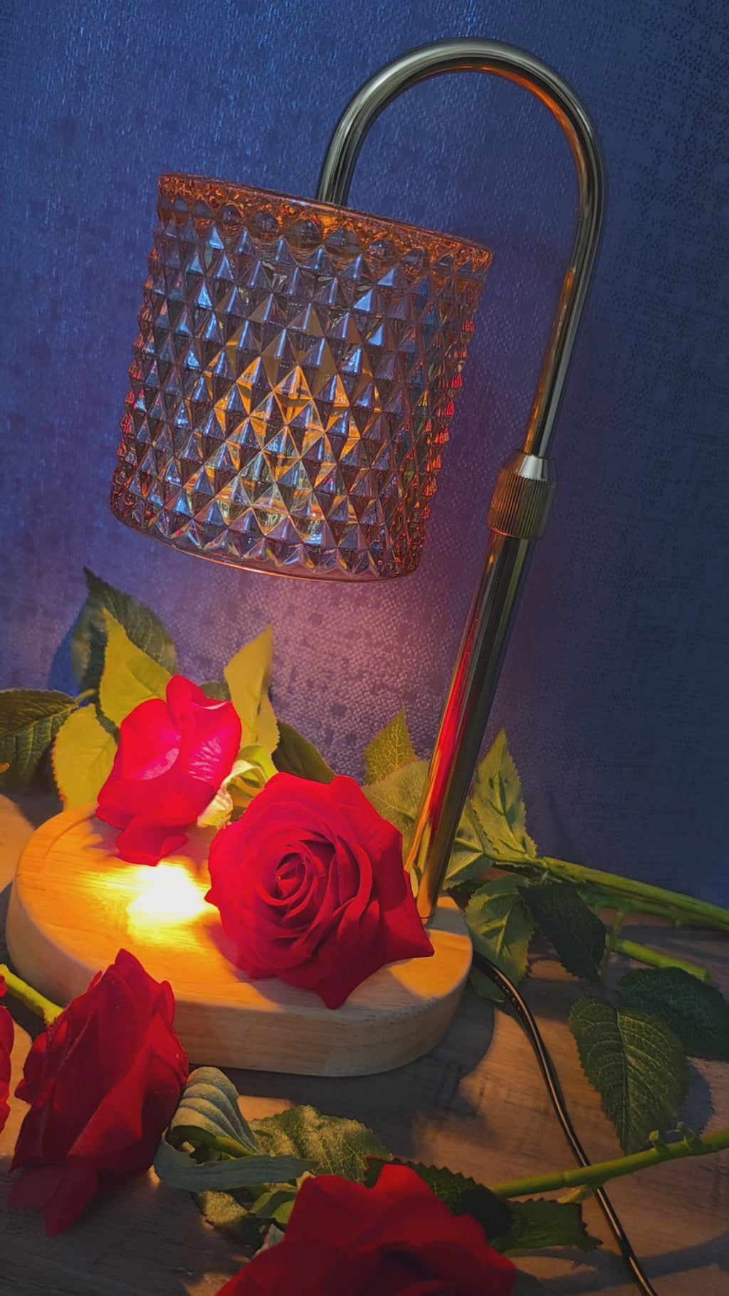 Lampe Chauffe-Bougie Cristal  Nay Shop