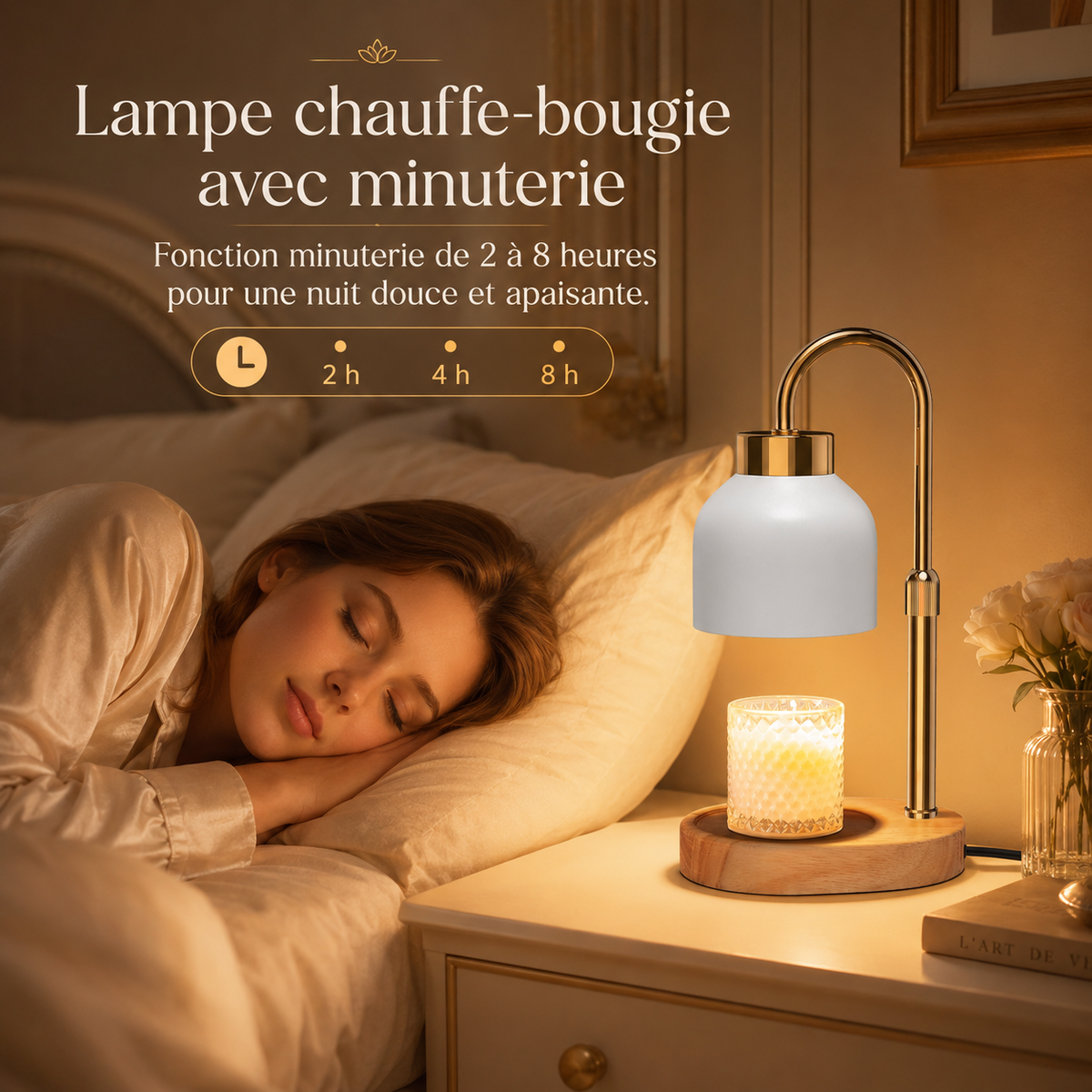 Lampe Chauffe-Bougie Cristal  Nay Shop