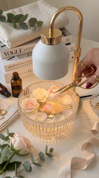 Lampe Chauffe-Bougie Dorée Matifiée  Nay Shop