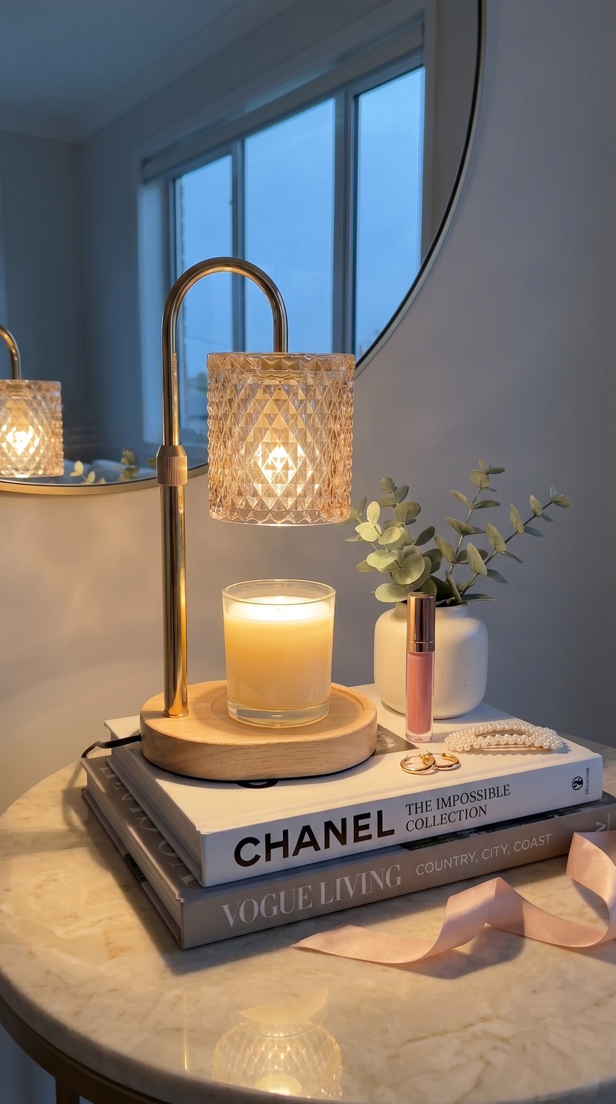 Lampe Chauffe-Bougie Cristal  Nay Shop