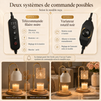 Lampe Chauffe-Bougie Dorée Matifiée  Nay Shop