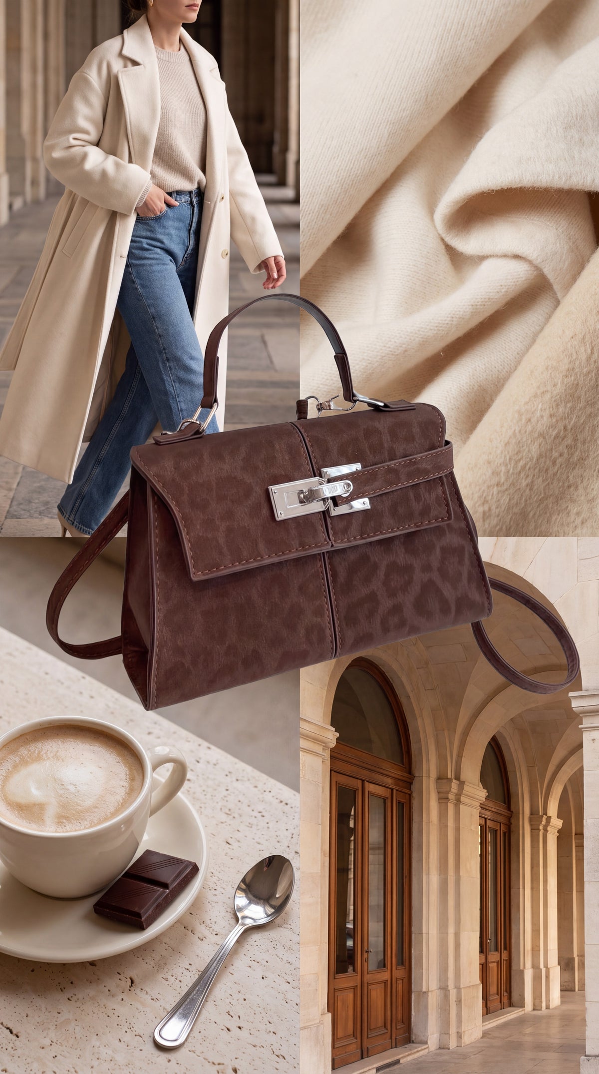 Sac à Main Léopard Fermoir Métal - Nay Shop (2 coloris)