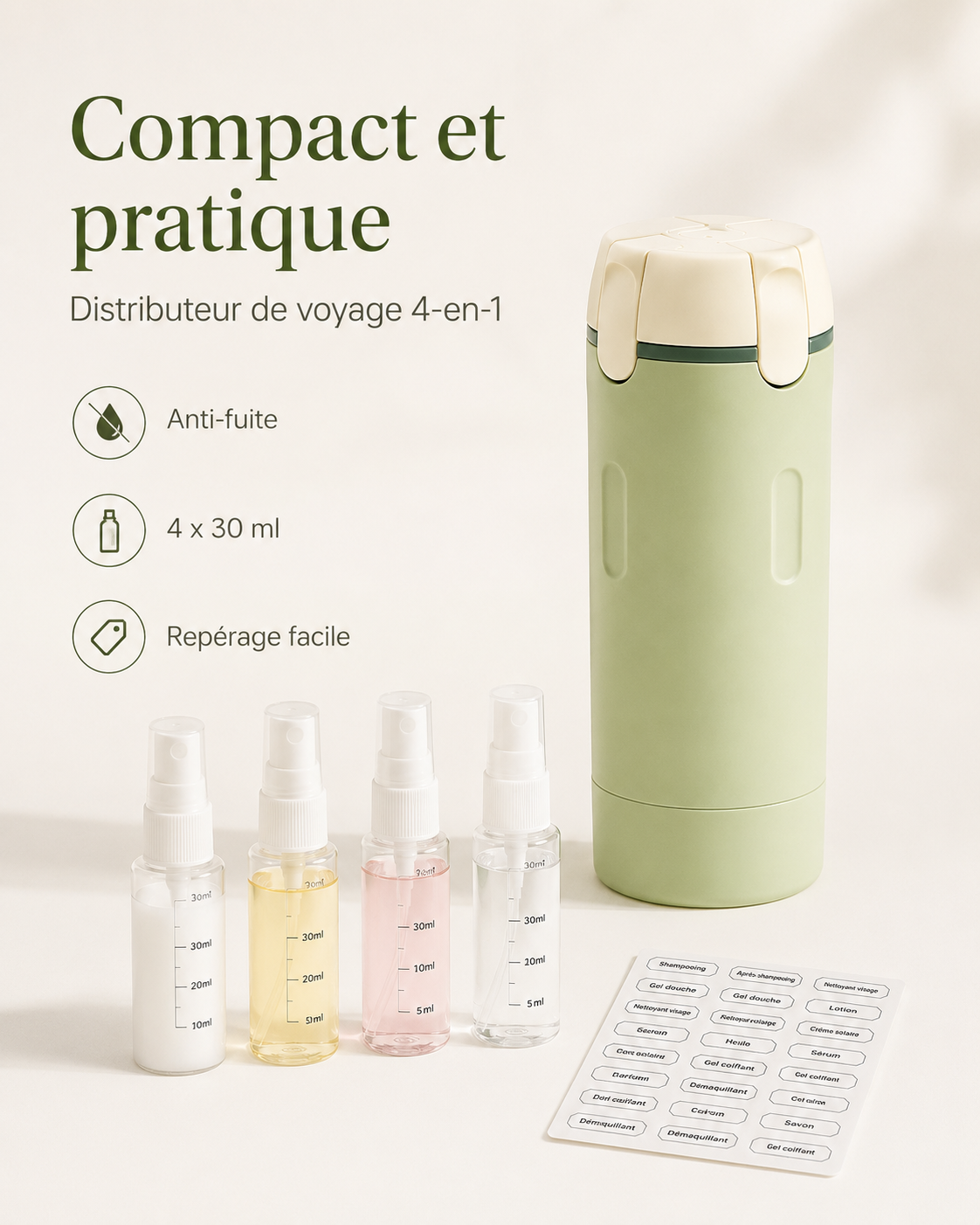 Distributeur de Voyage 4 en 1  Nay Shop