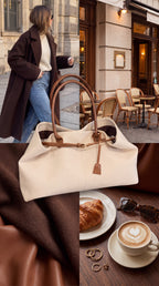 Sac Cabas Toile & Cuir - Nay Shop (2 coloris)