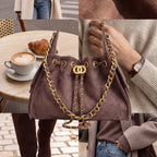 Sac Seau Velours Matelassé Chaîne Dorée - Nay Shop (3 coloris)